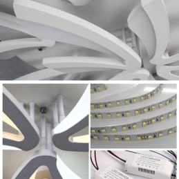 Moderne, schlichte Deckenleuchte mit Löwenzahnmotiv