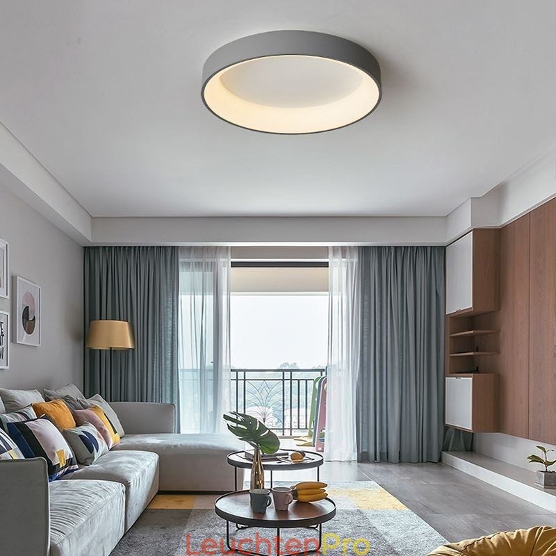 Moderne runde Deckenleuchte mit Energiesparlampe