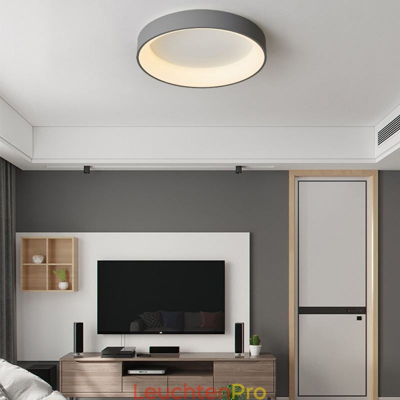 Moderne runde Deckenleuchte mit Energiesparlampe