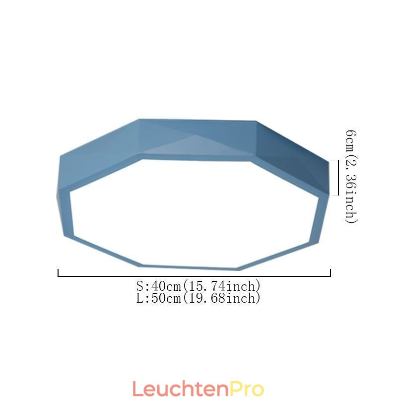 Moderne Unterputz-Deckenleuchte mit speziellem Hexagon-Design, ultradünne Lampenleuchte