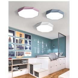 Moderne Unterputz-Deckenleuchte mit speziellem Achteck-Design, ultradünne Lampe