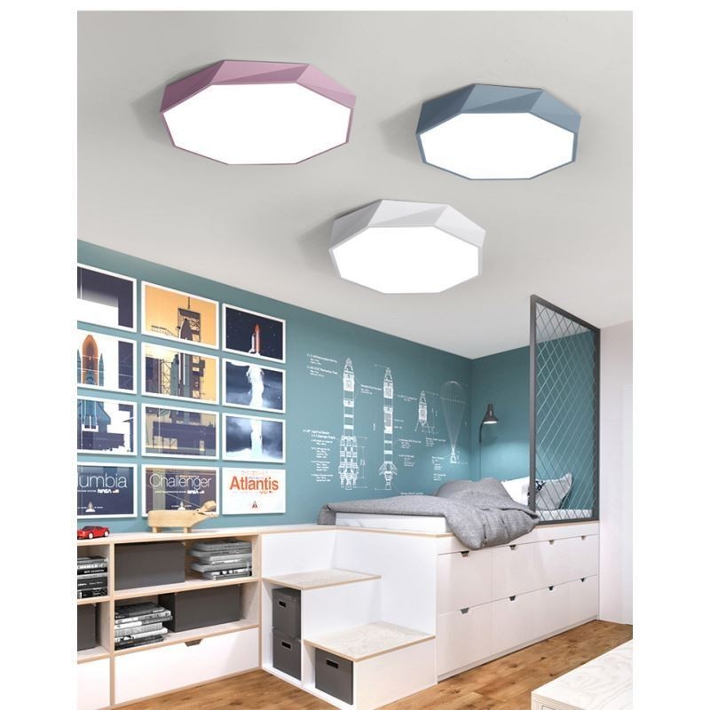 Moderne Unterputz-Deckenleuchte mit speziellem Achteck-Design, ultradünne Lampe