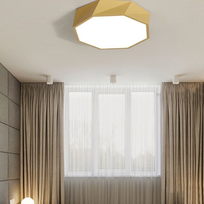 Moderne Unterputz-Deckenleuchte mit speziellem Achteck-Design, ultradünne Lampe