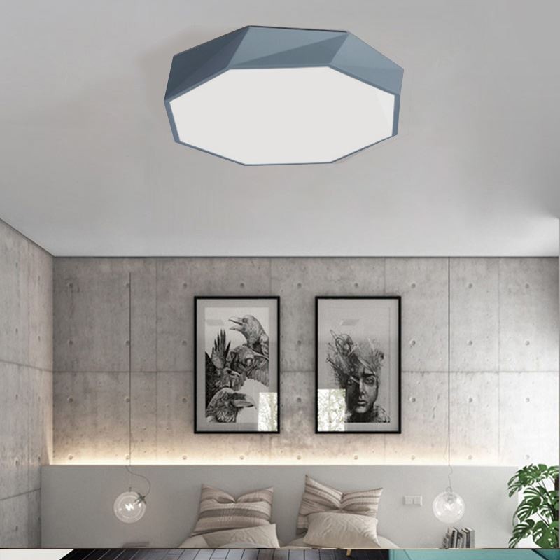 Moderne Unterputz-Deckenleuchte mit speziellem Achteck-Design, ultradünne Lampe