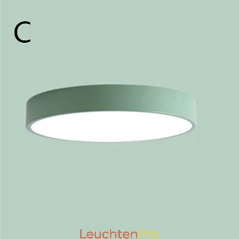 Moderne Unterputz-Deckenleuchte, ultradünn, rund, Lampenlicht