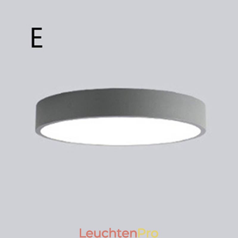 Moderne Unterputz-Deckenleuchte, ultradünn, rund, Lampenlicht