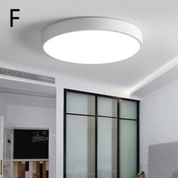 Moderne Unterputz-Deckenleuchte, ultradünn, rund, Lampenlicht