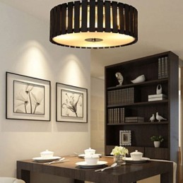 Große Bambus Flush Mount Chinesische Kreative Deckenleuchte Kinderbeleuchtung