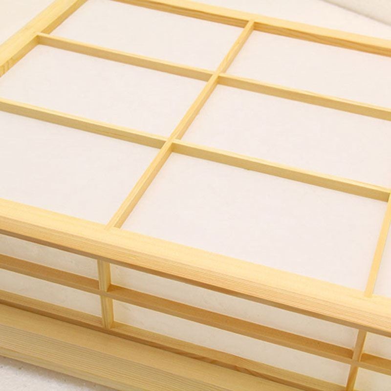 Japanische kubische Deckenleuchte Massivholz Deckenbeleuchtung