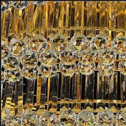 Unterputz-Deckenleuchte aus Kristall, europäisches ovales Licht