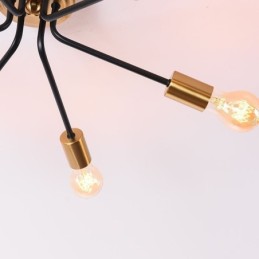 Sputnik Kronleuchter 6 Lichter Halbbündige Deckenleuchte