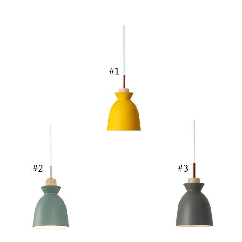 Nordic Einfache Macaron Pendelleuchte Eisen Arti Drei Lichter
