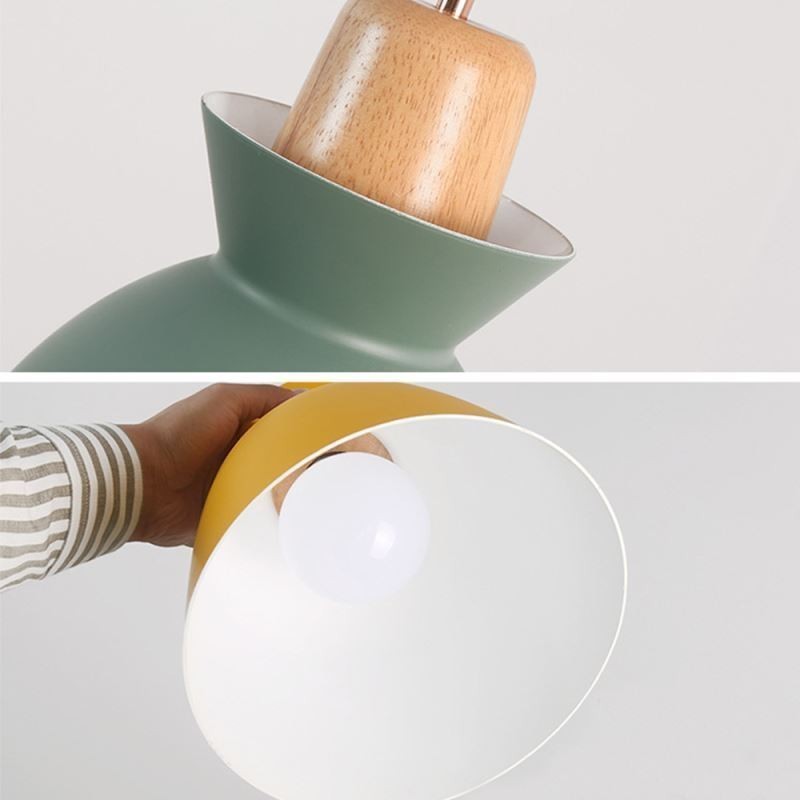 Nordic Einfache Macaron Pendelleuchte Eisen Arti Drei Lichter