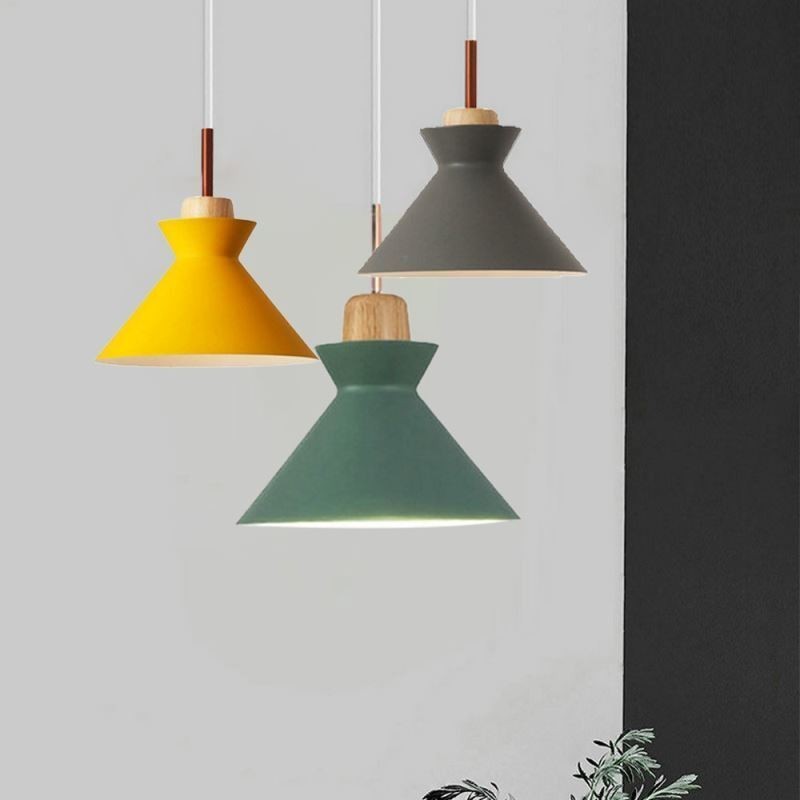 Nordic Macaron Island 3 Licht Pendelleuchte Einfache Eisen Arti Drei Lichter