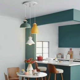 Macaron Pendelleuchte Nordic Simple Iron Arti Drei Lichter Leuchte