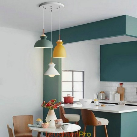 Macaron Pendelleuchte Nordic Simple Iron Arti Drei Lichter Leuchte Macaron Pendelleuchte Nordic Simple Iron Arti Drei Lichter Leuchte