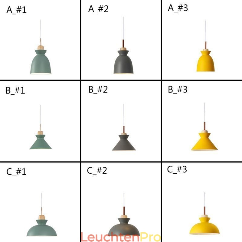 Macaron Pendelleuchte Nordic Simple Iron Arti Drei Lichter Leuchte