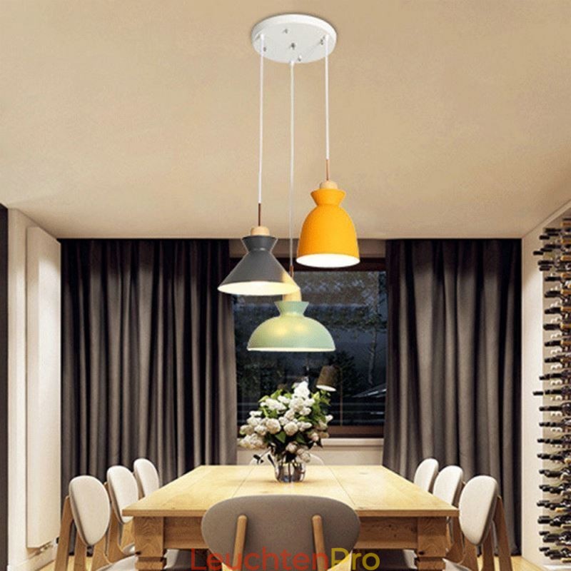 Macaron Pendelleuchte Nordic Simple Iron Arti Drei Lichter Leuchte