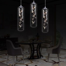 Glas Pendelleuchte Kreative Nordische Zylinderlampe Schmetterlingsleuchte