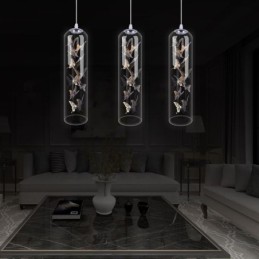 Glas Pendelleuchte Kreative Nordische Zylinderlampe Schmetterlingsleuchte