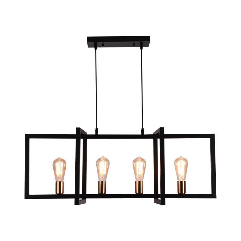 4-flammige Pendelleuchte im Industriestil Lightingway