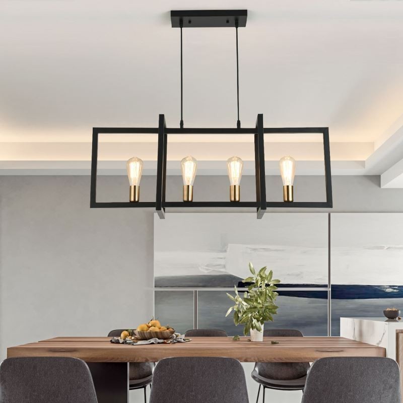 4-flammige Pendelleuchte im Industriestil Lightingway