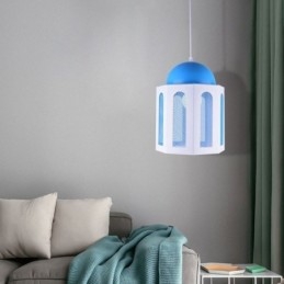 Schlossförmige Pendelleuchte Modernes blaues und weißes Farblicht