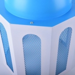 Schlossförmige Pendelleuchte Modernes blaues und weißes Farblicht