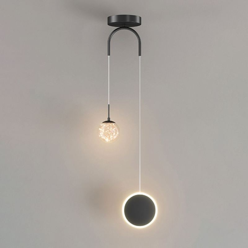 Runde Ring Pendelleuchte Moderne Kugel Hängelampe