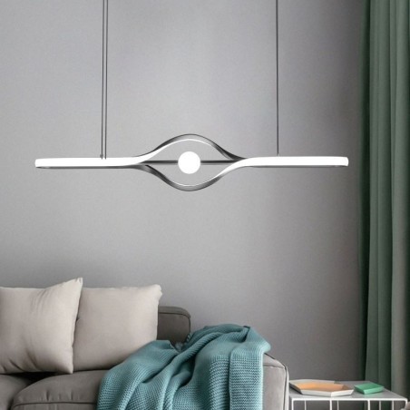 Moderne lineare Pendelleuchte mit langem Streifen Moderne lineare Pendelleuchte mit langem Streifen