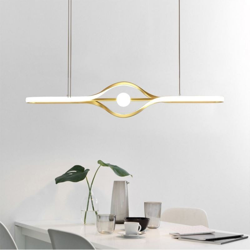 Moderne lineare Pendelleuchte mit langem Streifen