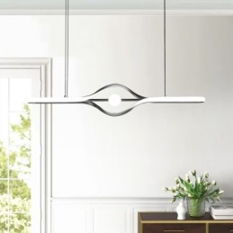 Moderne lineare Pendelleuchte mit langem Streifen