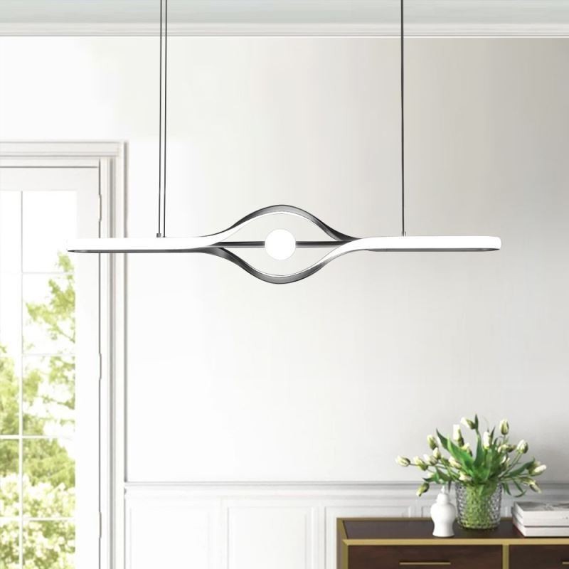 Moderne lineare Pendelleuchte mit langem Streifen