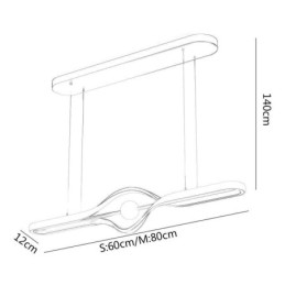 Moderne lineare Pendelleuchte mit langem Streifen