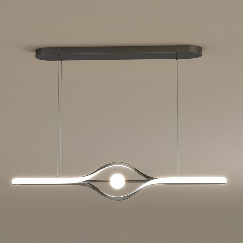 Moderne lineare Pendelleuchte mit langem Streifen