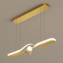 Moderne lineare Pendelleuchte mit langem Streifen