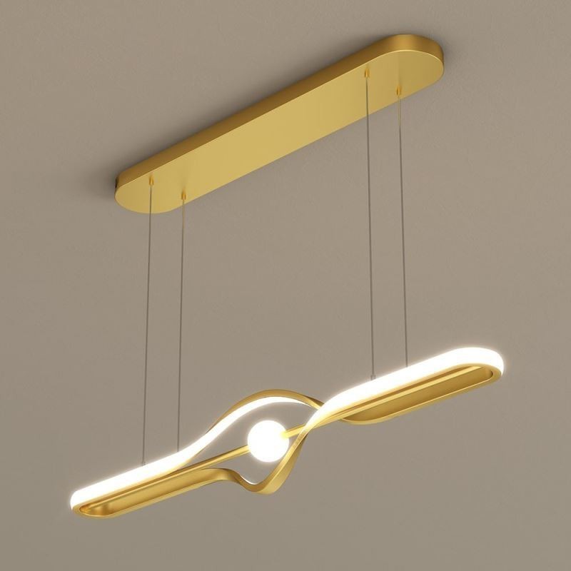 Moderne lineare Pendelleuchte mit langem Streifen