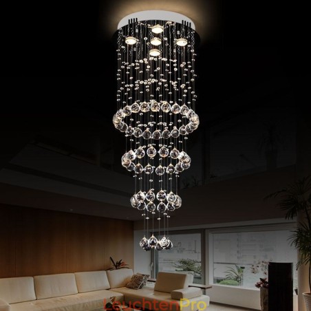 Kristall Kronleuchter Zeitgenössische Elegante Deckenleuchte Duplex Treppe Kristall Kronleuchter Zeitgenössische Elegante Deckenleuchte Duplex Treppe