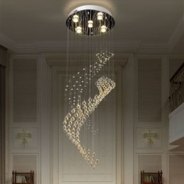 Eleganter Kristall-Kronleuchter Regentropfen Deckenleuchten Foyer