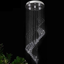 Eleganter Kristall-Kronleuchter Regentropfen Deckenleuchten Foyer