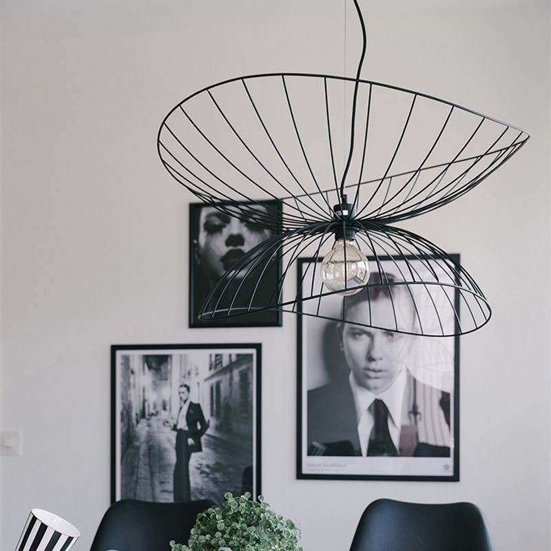 Moderner Hut-Kronleuchter, minimalistisches Dekor, Pendelleuchte, 1 Licht