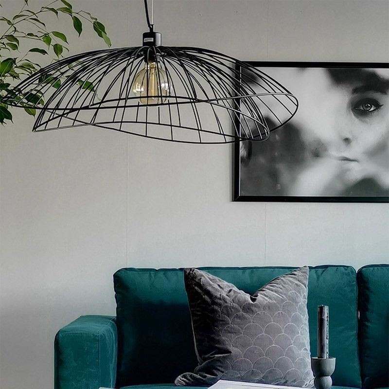 Moderner Hut-Kronleuchter, minimalistisches Dekor, Pendelleuchte, 1 Licht