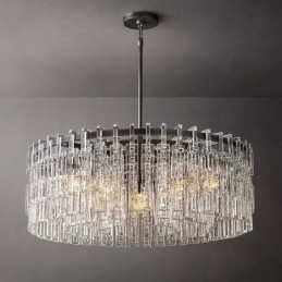 Amerikanische Deckenleuchte, luxuriöse Kristall-Pendelleuchte, 60 cm