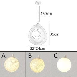 Harz Pendelleuchte Moderne einfache Deckenlampe