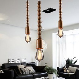 Kronleuchter Mini-Stil Traditionell Klassisch Holz Bambus
