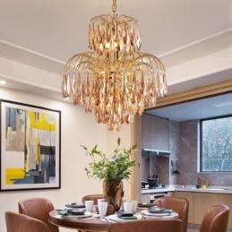 Kristall Pendelleuchte Moderne Duplex Dekorative Deckenleuchte