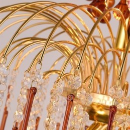 Kristall Pendelleuchte Elegante Duplex Dekorative Deckenleuchte