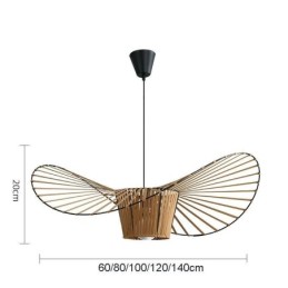 Pendelleuchte, moderne, einfache Einzel-Deckenleuchte aus Eisen, Hutform