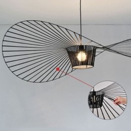 Pendelleuchte, moderne, einfache Einzel-Deckenleuchte aus Eisen, Hutform