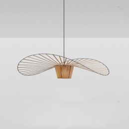 Pendelleuchte, moderne, einfache Einzel-Deckenleuchte aus Eisen, Hutform